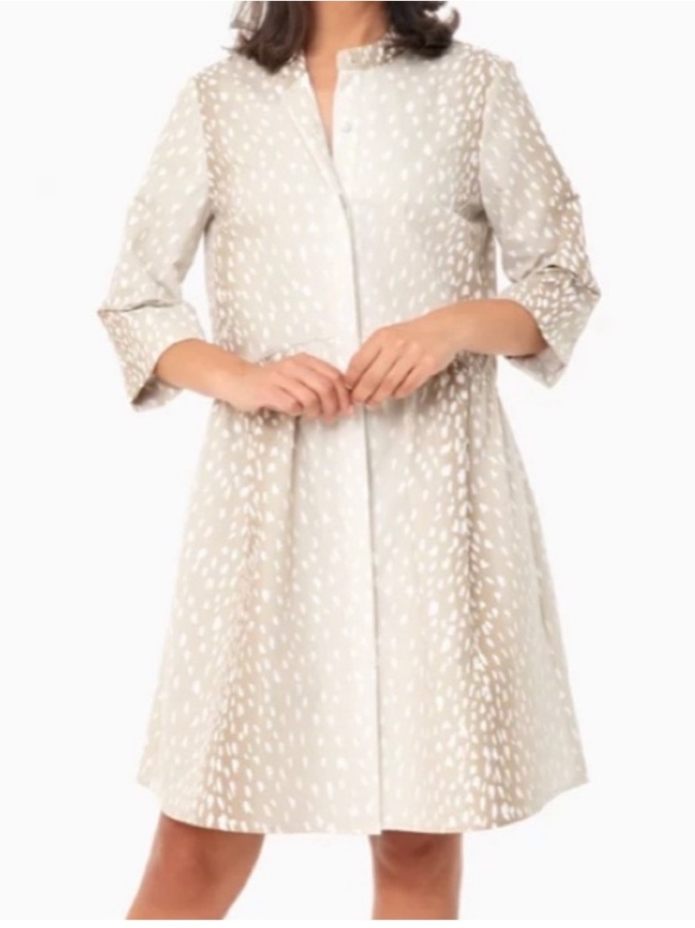 NWT Tuckernuck Fawn Print Button Down Dress Size XS